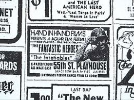 55th Street Playhouse movie ad for The Fantastic Heroes