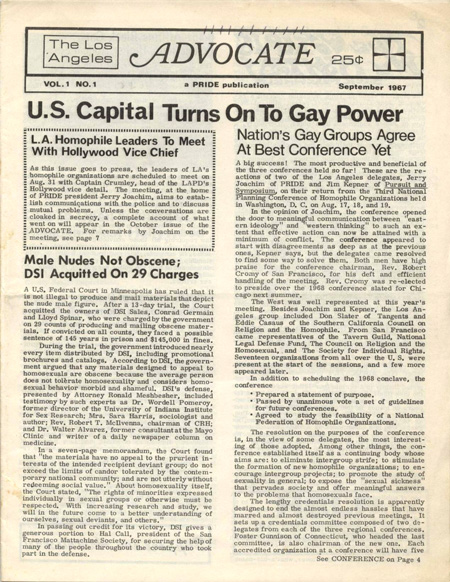 The Advocate, September 1967