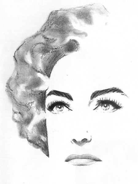 Joan Crawford Illustration