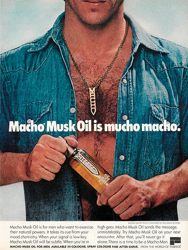 Macho Musk Oil ad