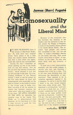 Homosexuality and the Liberal Mind