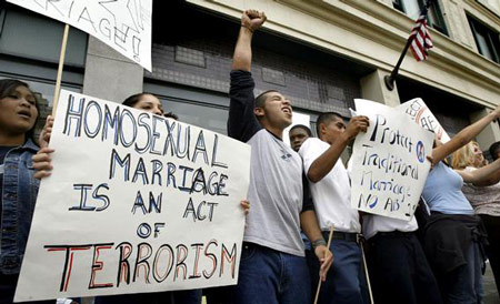 Protest against same-sex marriage