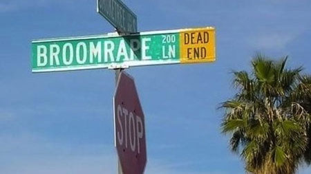 Broomrape Lane sign