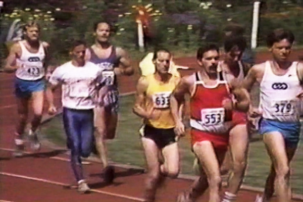 Track competitors in Gay Games II Highlights