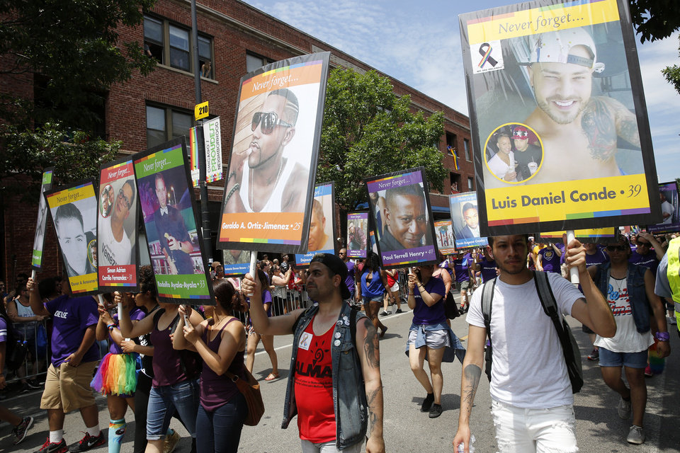 Orlando tribute at Chicago Pride Parade