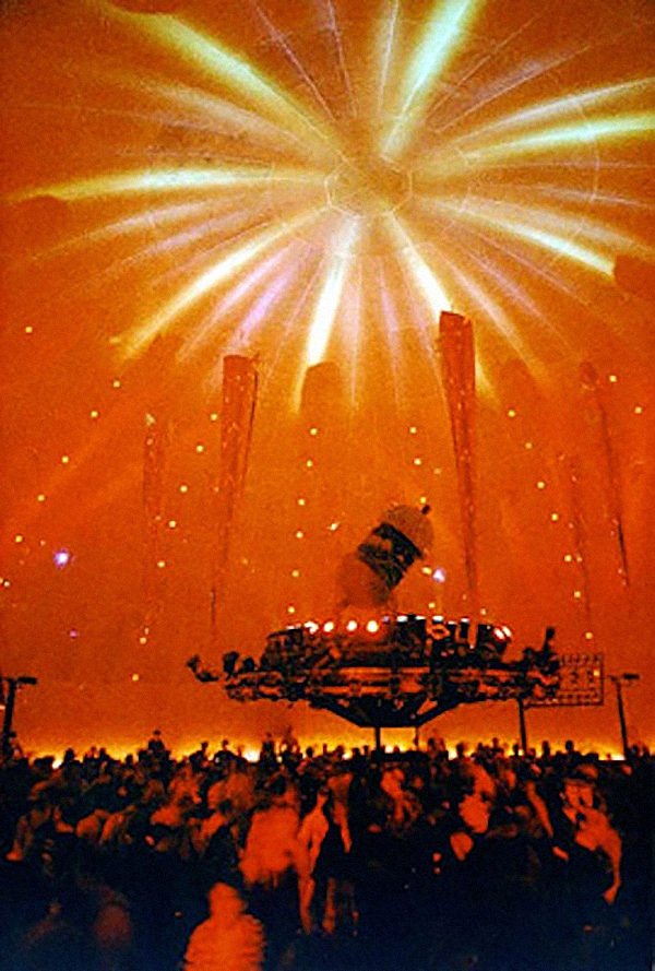 The lights of NYC's The Saint