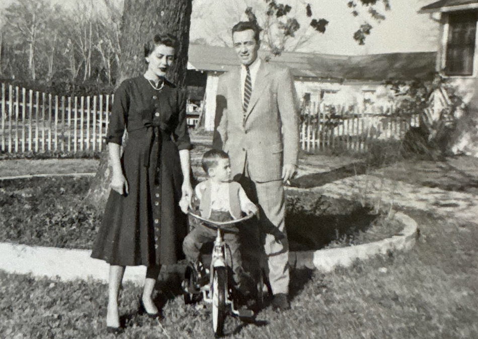 Will as a young person with his parents