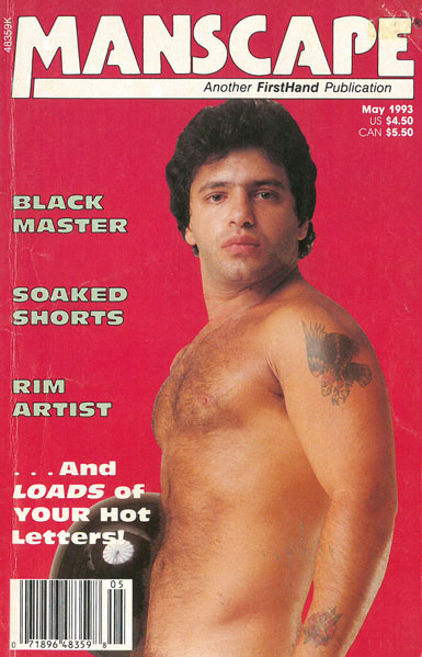 Manscape, Vol. 9, No. 3, May 1993, vintage gay sex magazine, hot guy, tattoo