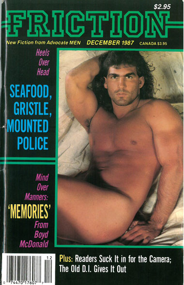 Vintage gay sex magazine,  Friction, Dec. 1987, Bijouworld