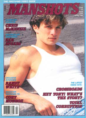 Vintage gay porn magazine, Manshots,V6 N4 Apr 1994, gay porn reviews, Hey Tony! What's the Story