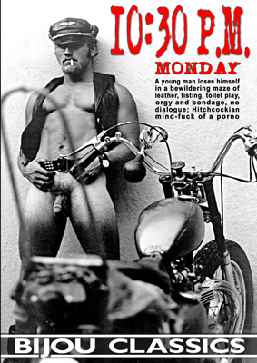 Vintage gay porn classic video, 10:30 P.M. Monday, Bijouworld
