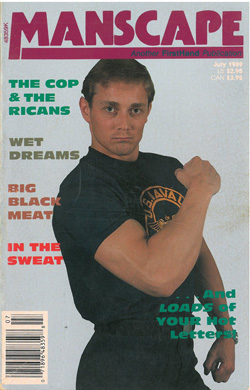 Manscape Vol. 5 No. 5 July 1988, vintage gay porn magazine, hot gay sex stories,