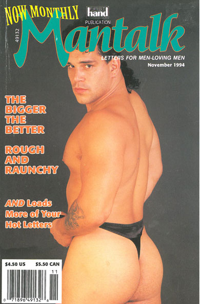 Mantalk, Nov. 1994, Vol. 3, No. 8, vintage gay sex magazine, big dicks