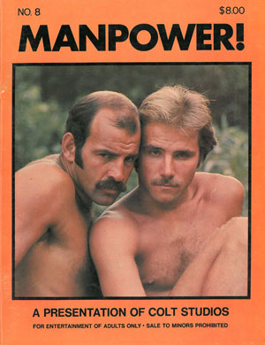 Manpower! no. 8 1975, vintage gay porn magazine, Colt, nude men, gay sex outdoors