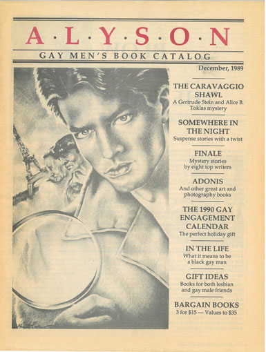 Alyson Gay Men's Book Catalog, December 1989