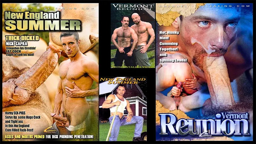 New DVD covers alongside their originals: New England Summer & Vermont Reunion (2002)