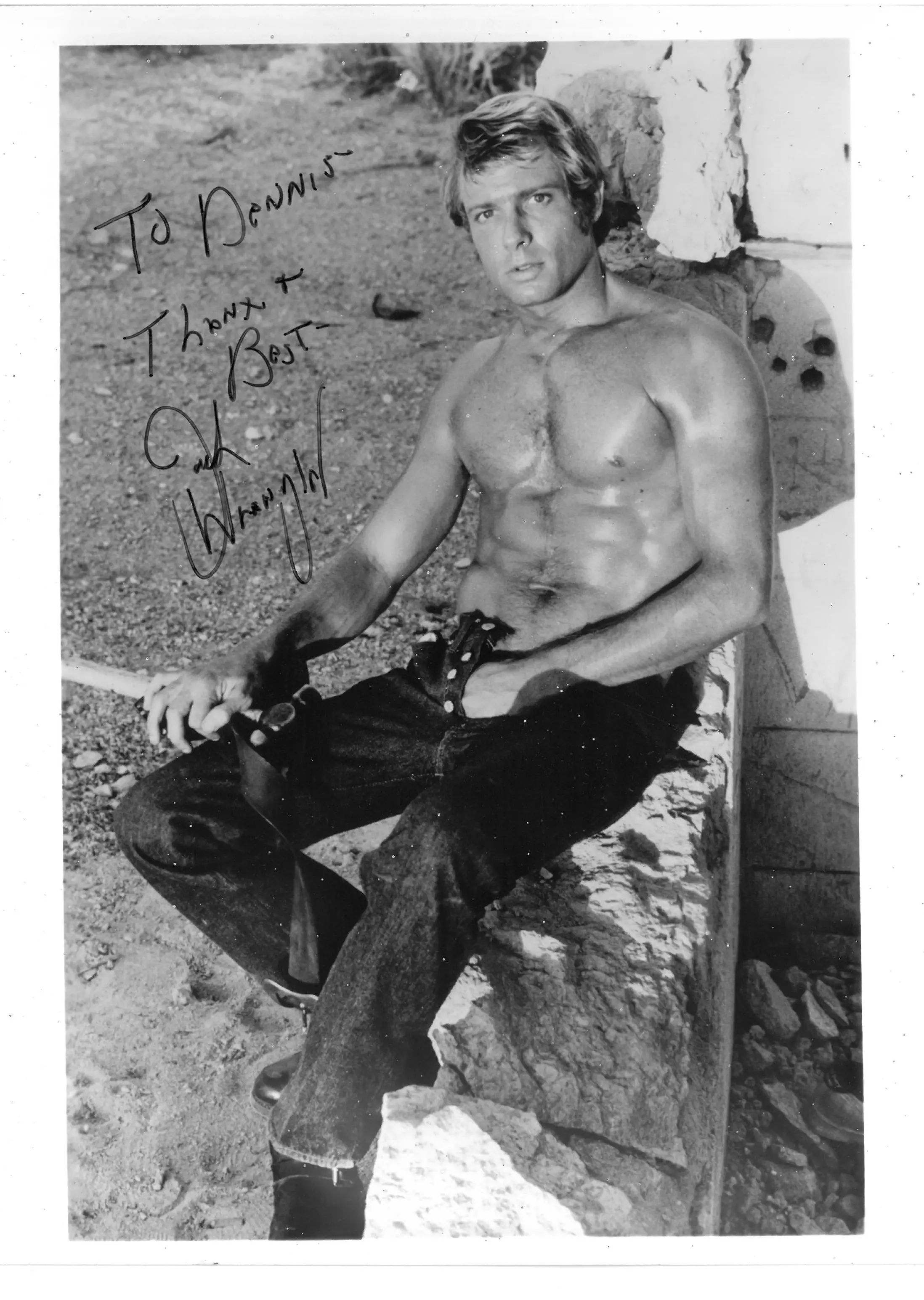 Jack Wrangler,  Gay Porn Star Celebrity Autographed Photo 