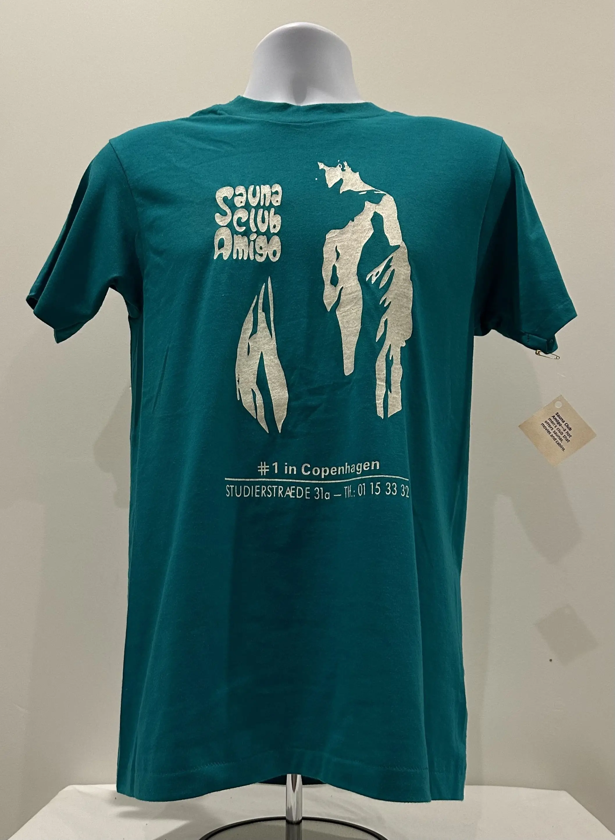 T Shirt, Sauna Club Amigo, Copenhagen 1980, gay vintage