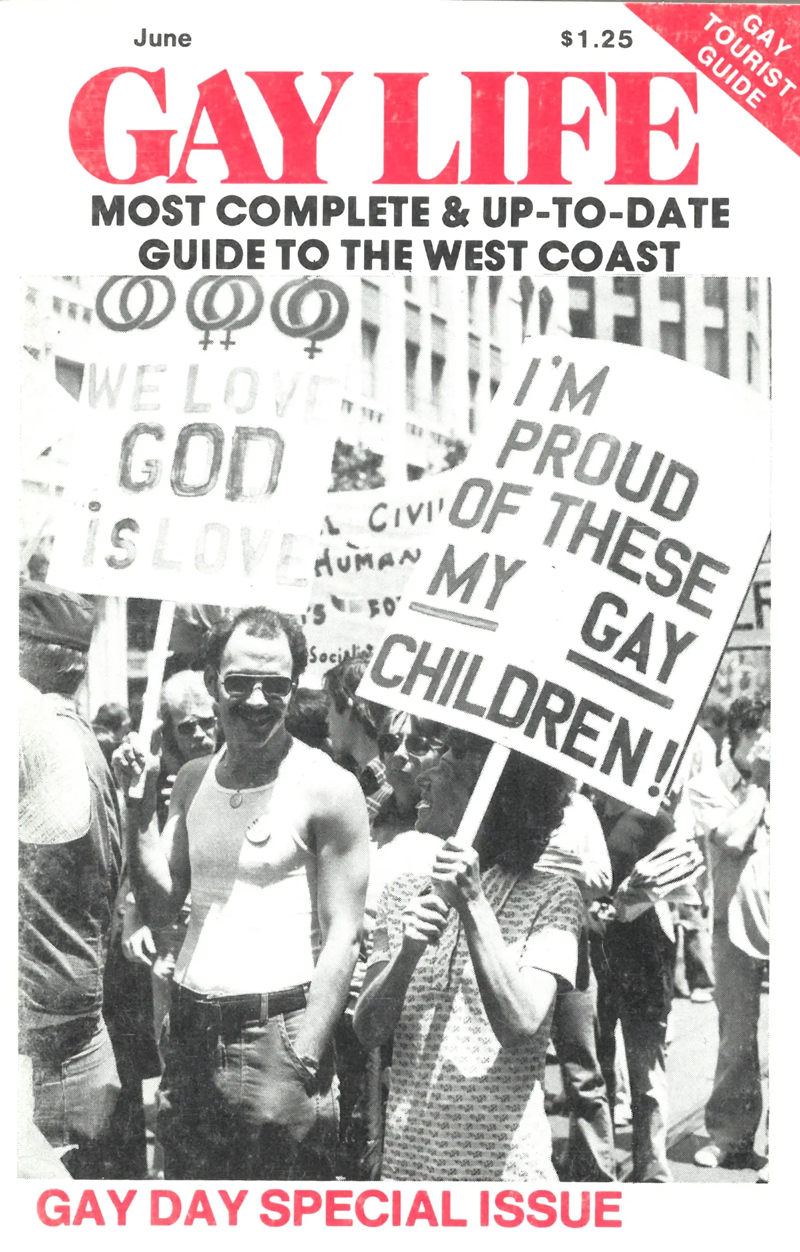 Gay Life, June 1978, Vintage Gay Tourist Guide