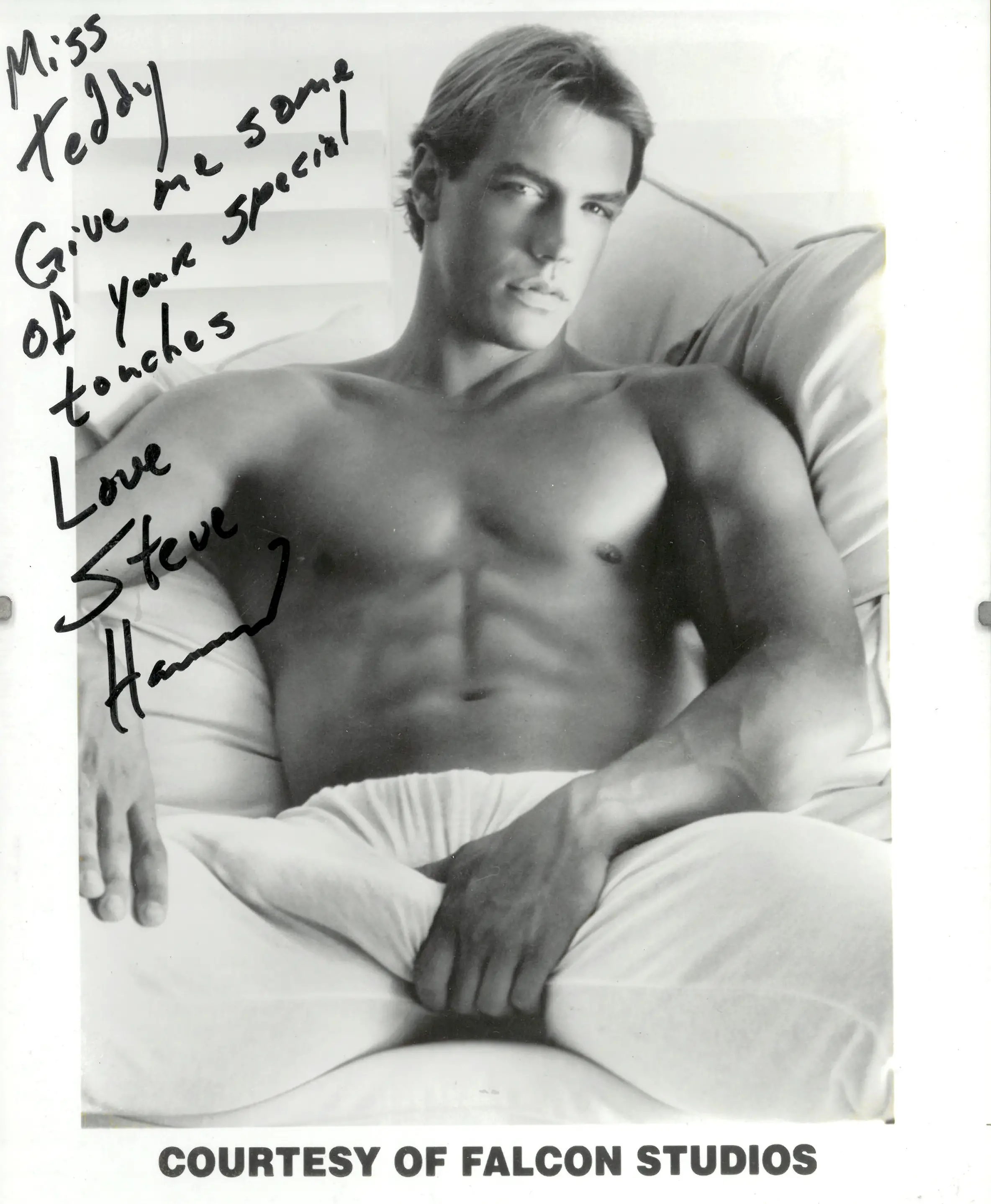 Steve Hammond, Gay Porn Star Celebrity Autographed Photo, Very Rare