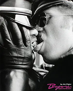 The Kiss gay poster by Jim Wigler 