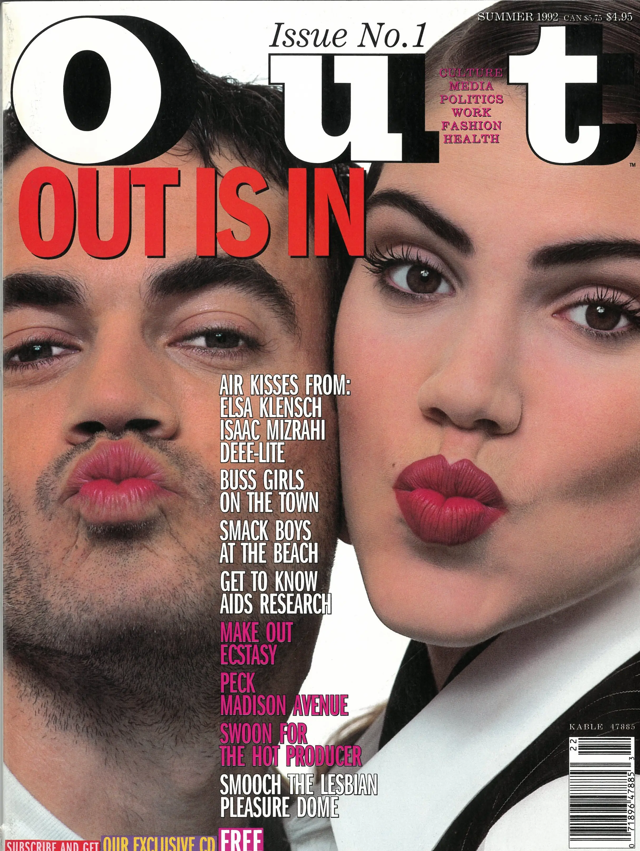 Out Magazine, Premier issue Summer 1992