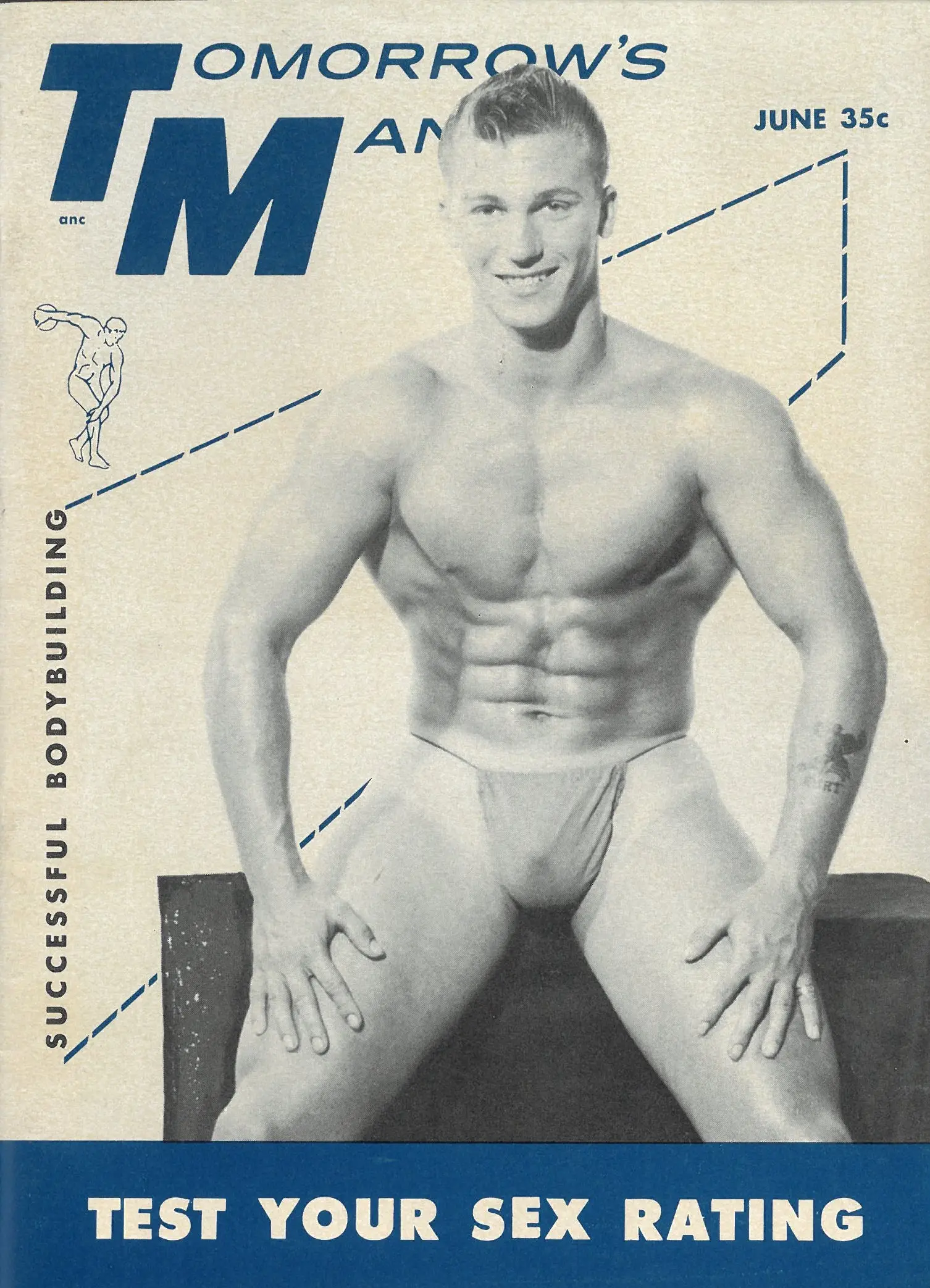 Tomorrow's Man V5 N7 June 1957,  gay interest vintage magazine