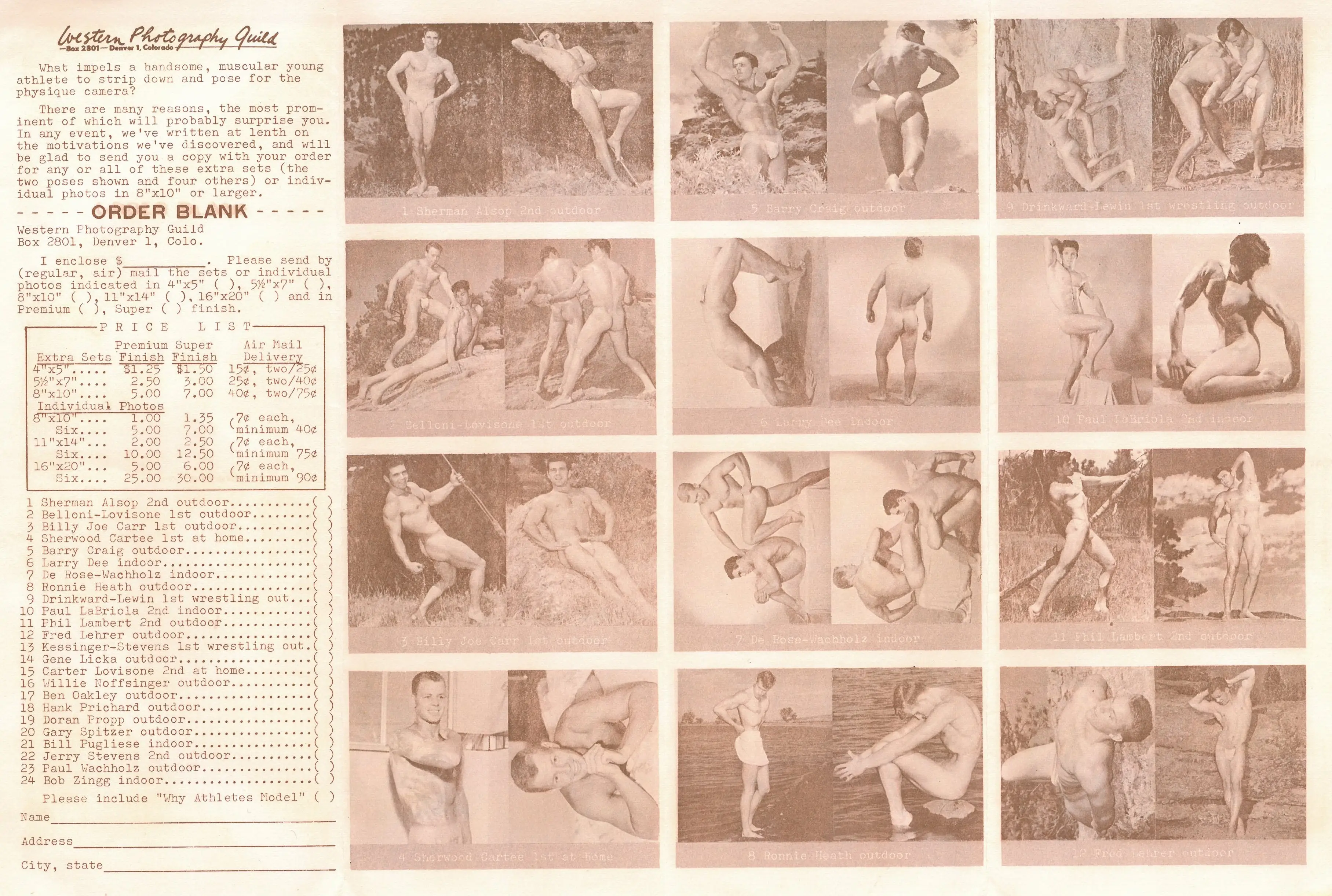 Western Photography Guild Brochure