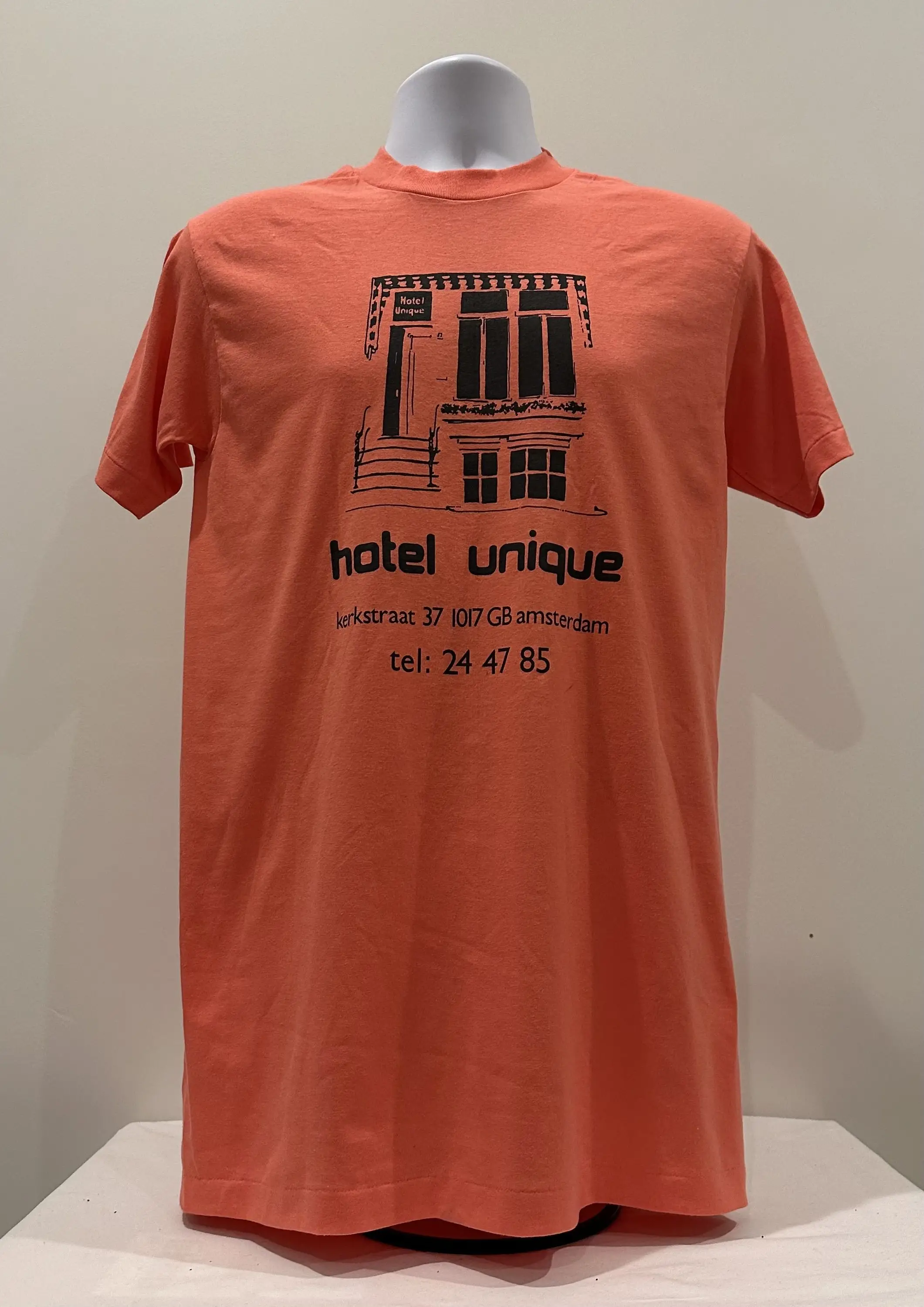 T Shirt, Hotel Unique 1980s Amsterdam, vintage