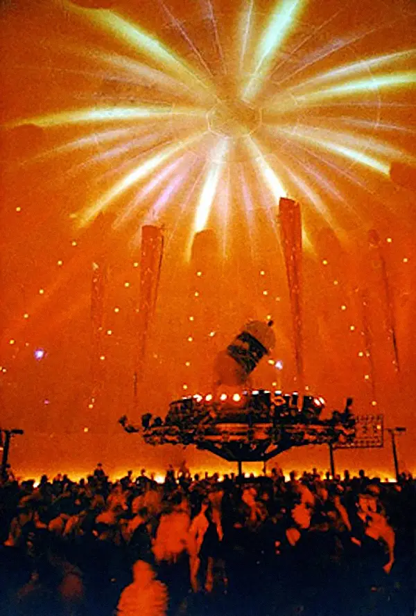 The lights of NYC's The Saint