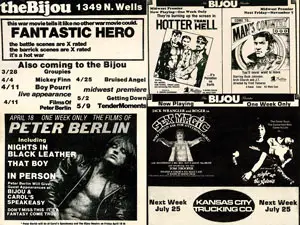 Vintage Bijou Theater Movie Ads 1 Poster