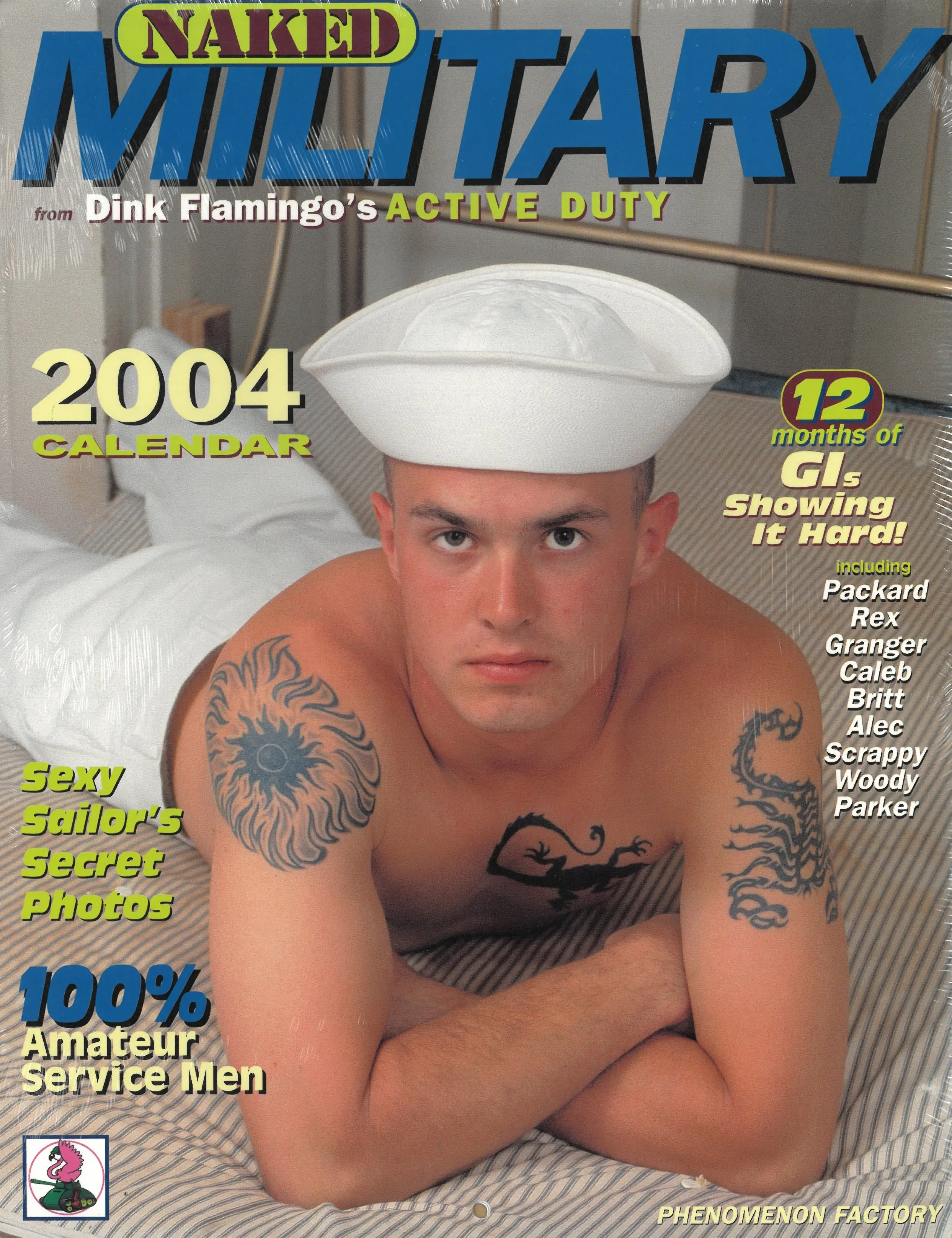 2004 Naked Military Calendar, Dink Flamingo's Active Duty