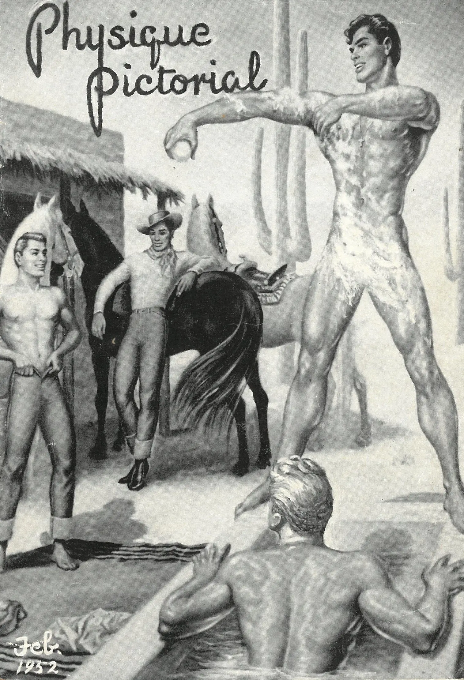 Physique Pictorial, v.2, n.1, February 1952, issue 3, very rare