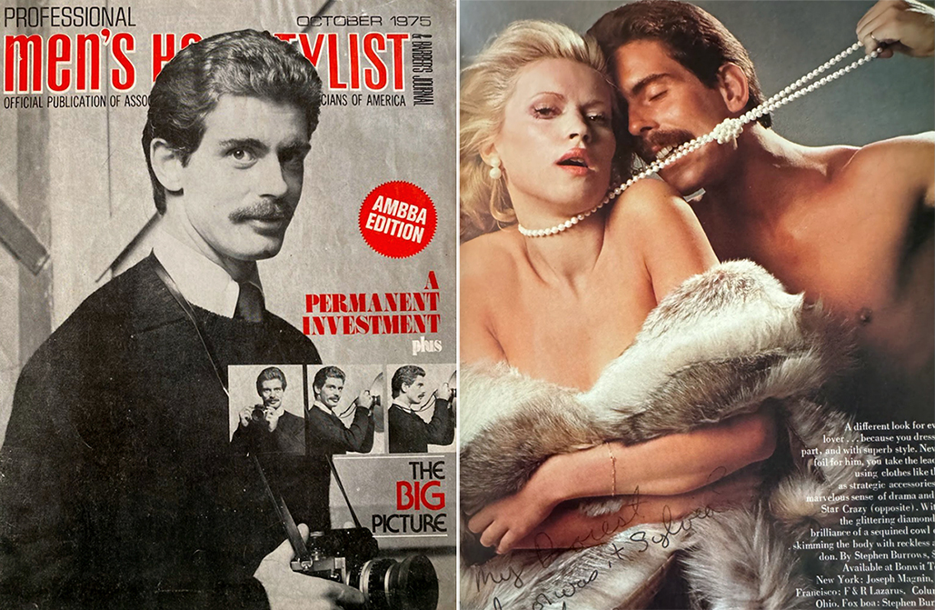 Will posing on a Men's hair magazine cover and with a woman in Viva Magazine